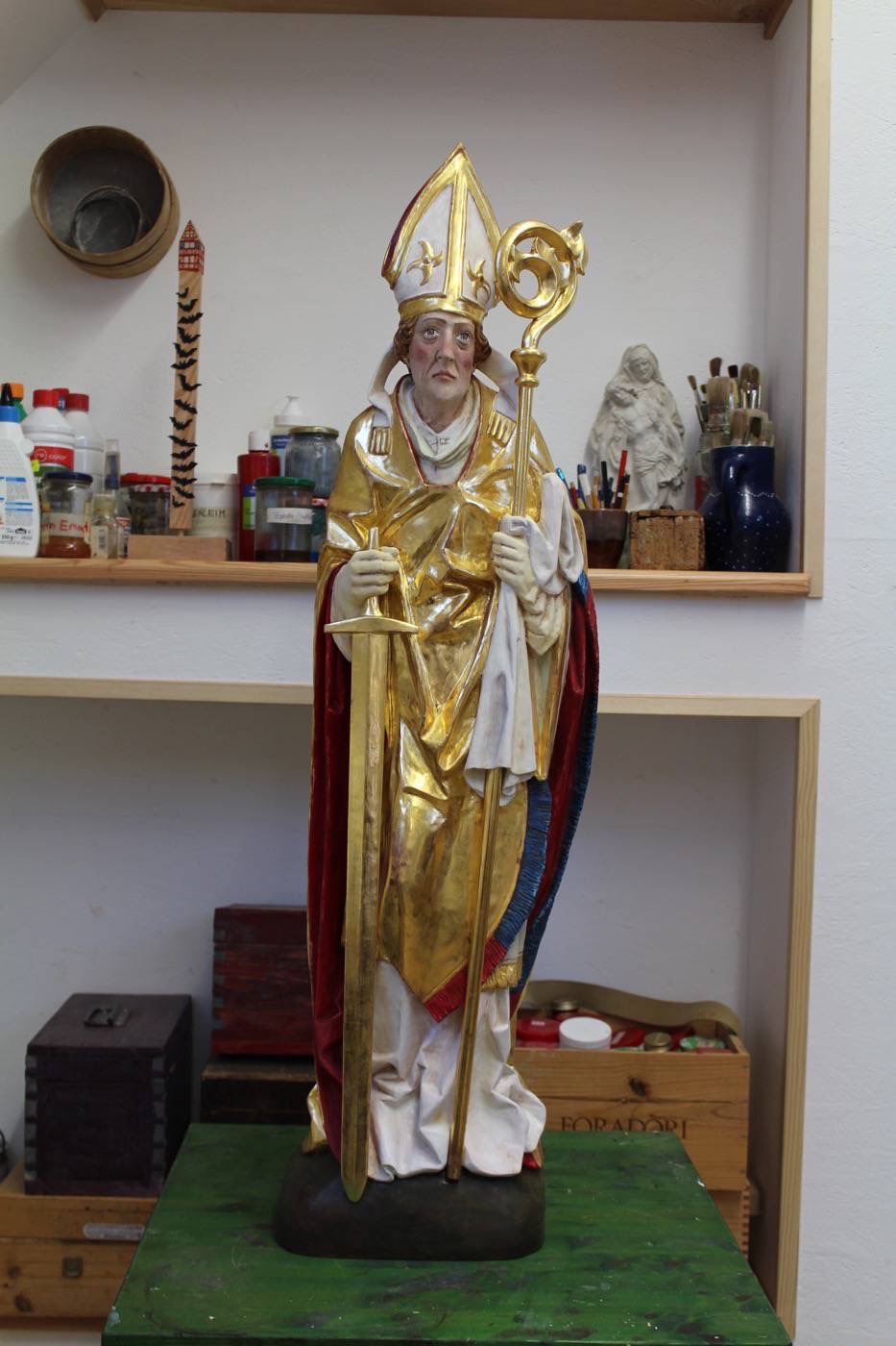 Heiliger Kilian (Riemenschneider Kopie) 2015 fertige Fassung