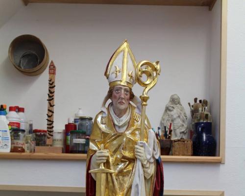 Heiliger Kilian (Riemenschneider Kopie) 2015 fertige Fassung