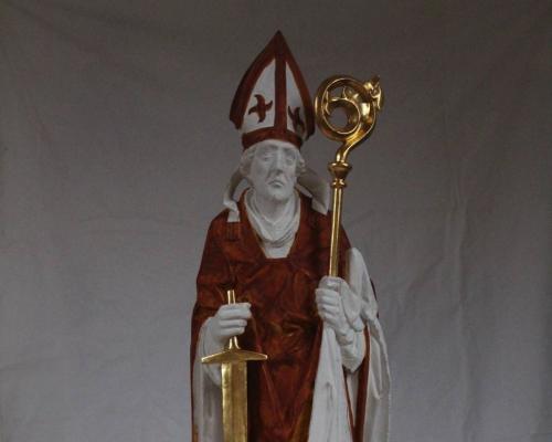 Heiliger Kilian (Riemenschneider Kopie) 2015 Grundierung:Polus: Blattgold